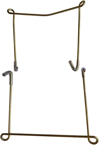 Vista 4 de Lot5 - Soporte de pared pequeño invisible de 6 pulgadas con cubierta protectora de goma para bandeja decorativa de 5 a 7 pulgadas