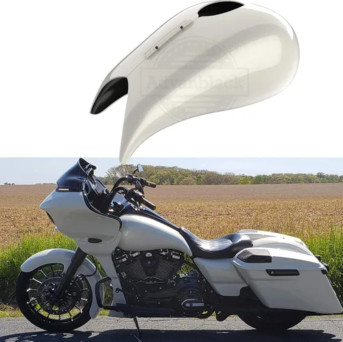 Vista 33 de Cubierta de tanque de combustible estirada para motocicleta Harley, cubiertas de tanque de 1 galón, protectores de combustible. Compatible