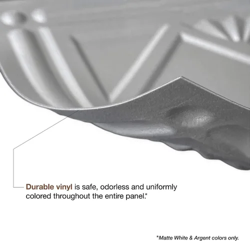 Vista 5 de FASÄDE Kit de protector de vinilo decorativo acolchado de 15 pies cuadrados en plata argente