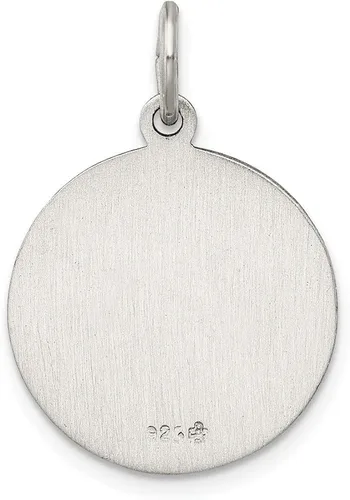 Vista 4 de Colgante de plata de ley 925 con medalla de Nuestra Señora de Fátima joyería fina para mujer L- 0827in ancho - 0709in Metal