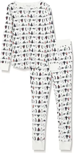 Vista 5 de Tienda Essentials Women's Snug-Fit Cotton Pajama Set (Available in Plus Size)