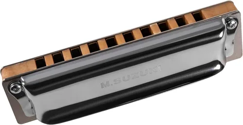 Vista 7 de Suzuki M-20S-C Manji Sky - Llave de armónica diatónica de 10 agujeros de C 32 ES