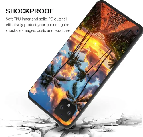 Vista 158 de Funda delgada para Google Pixel 4 XL, funda delgada de silicona de TPU suave a prueba de golpes para Google Pixel 4 XL, astronauta Galaxy