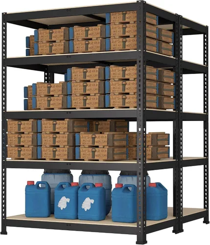 Vista 10 de Prilinex Estantes de almacenamiento resistentes de 48 pulgadas de ancho x 18 pulgadas de profundidad x 72 pulgadas de alto, estantería de metal