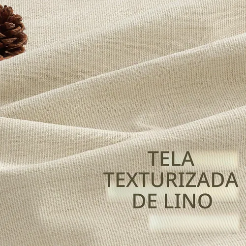Vista 5 de H.VERSAILTEX Cortinas opacas plisadas completas de lino con mezcla de felpilla de 84 pulgadas, 2 paneles para dormitorio, aislamiento térmico