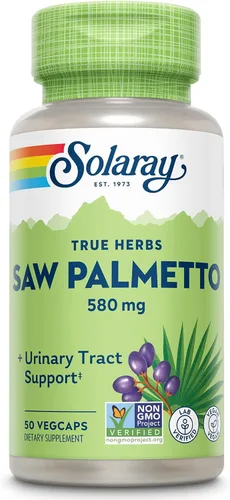 Vista 9 de SOLARAY Saw Palmetto Berries 580mg - Suplementos de bienestar para hombres - Saw Palmetto para hombres a medida que envejecen - 3 cápsulas vegetales