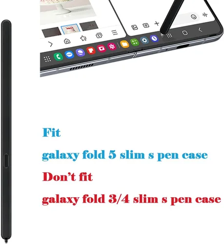 Vista 7 de Galaxy Z Fold 5 Stylus Pen Fold Edition para Samsung Galaxy Z Fold5 5G Slim S Pen Galaxy S Pen 5 Fold Edition Stylus EJ-PF946BBEGWW, con puntas