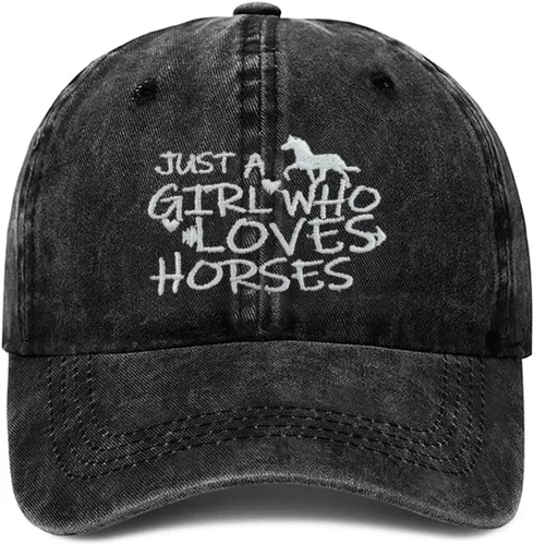 Vista 16 de Just Girl Who Loves Horse - Gorra de béisbol para mujer, ajustable, de moda, de algodón