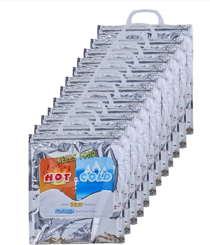 Vista 48 de Superio Bolsas Aisladas Calientes y Frías para Entrega de Alimentos, Bolsas de Compras de Comestibles, Almacenamiento de Alimentos para Comida
