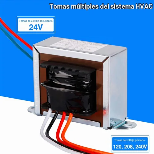 Vista 12 de 24V 40VA Control Transformer, Primary 120/208/240V, Secondary 24V Isolation Transformer with Foot Mount for HVAC Furnace Multi Tap