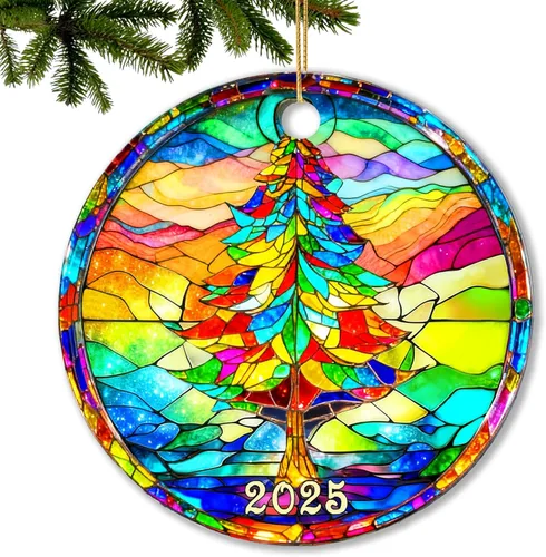 Vista 17 de Adorno de primera Navidad juntos 2025 para parejas, nuestra primera Navidad para él, ella, novio, novia, pareja casada, primer adorno de Navidad