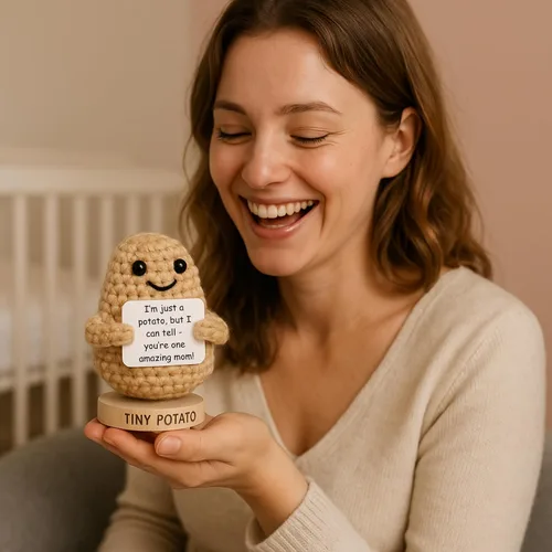 Vista 3 de Regalos para Nueva Mamá para Mujeres - Patatica Pequeña con 30 Lindas Señales Divertido Regalo para Mamá Nueva para Baby Showers, Navidad, Relleno