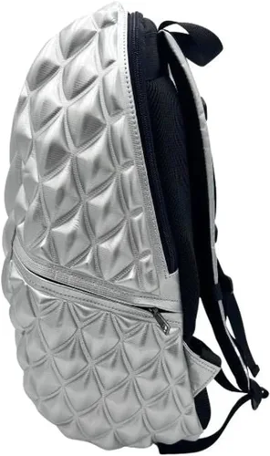 Vista 2 de Mochila para portátil de 15 pulgadas de alta calidad, funcional, duradera, elegante, bolsa de viaje, casual, para hombres y mujeres, Plata Hi-ho