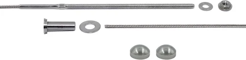 Vista 7 de Kit de montaje de riel de cable largo de acero inoxidable de 1/8 pulgadas - Lote de 1