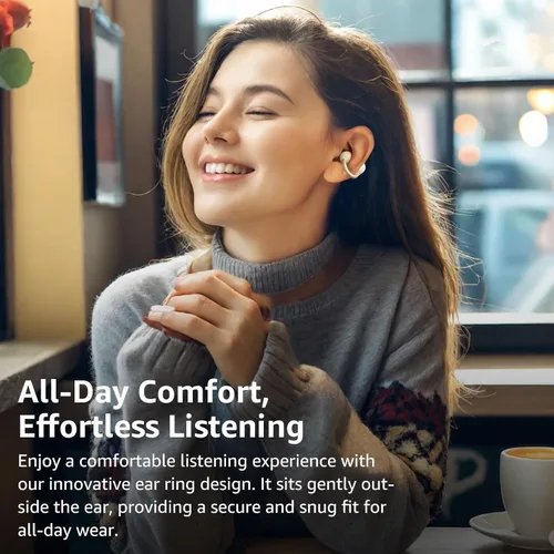Vista 2 de TOZO OpenEarRing Open Ear Earbuds 40H Bluetooth 5.4 Lightweight Comfort