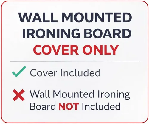 Vista 2 de TIVIT - Funda para tabla de planchar para tablas de planchar Handi-Press Iron-A-Way para montar en la pared, correas ajustables de 42 a 46 pulgadas