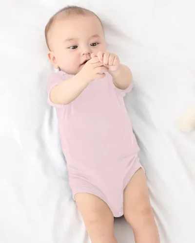 Vista 6 de GUISBY Body de manga corta para bebé, rayón de verano, recién nacido, niños y niñas, 0-24 meses