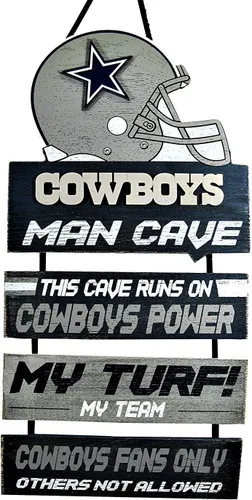 Vista 14 de NFL Team Logo Mancave Man Cave Hanging Wall Sign