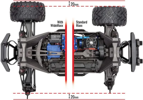 Vista 3 de Traxxas Black WideMaxx Kit de suspensión TRA8995
