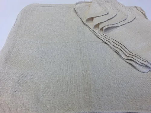 Vista 2 de 2500 nuevos trapos naturales sin lavar de la tienda de la marca mecánica industrial 18X18