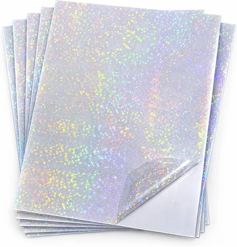 Vista 8 de Bleidruck 25 hojas de papel adhesivo de vinilo transparente, autoadhesivo, impermeable, película superpuesta 100% transparente, A4