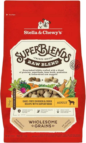 Vista 11 de Stella & Chewy's SuperBlends Raw Blend - Receta de carne de res alimentada con pasto, hígado de res y cordero con superalimentos, bolsa de 3.25