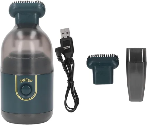Vista 6 de Zerodis Mini aspiradora, ergonómica desmontable multiusos, aspiradora de teclado USB fácil de escritorio para PC portátil escritorio (verde)