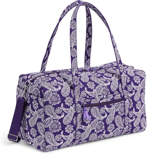Vista 3 de Vera Bradley Women's Cotton Collegiate Large Travel Duffle Bag (Multiple Teams Available)