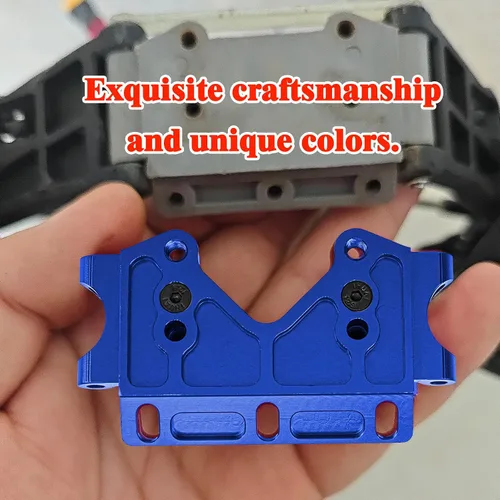 Vista 5 de Mamparo inferior delantero compatible con Slash 2wd Upgrades Rustler Bandit Stampede partes de 2530 2530A, azul