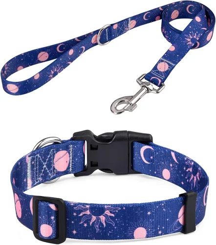 Vista 34 de Collar para Perros para Perros Pequeños y Gatos, Collar Suave y Cómodo para Mascotas para Perros Pequeños, Medianos y Grandes, Patrón Geométrico