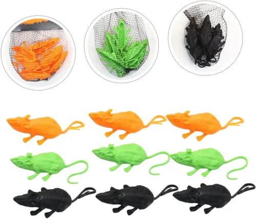 Vista 4 de BESPORTBLE Ratones de juguete falsos para diseño de escena Pe Material Decoración para Halloween Regalo perfecto