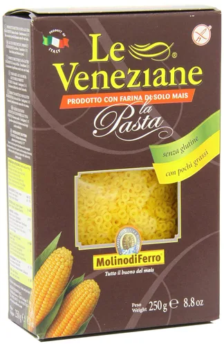 Vista 8 de Le Veneziane - Pastina italiana Anellini [Sin gluten], (4) - 8.8 onzas Pkgs