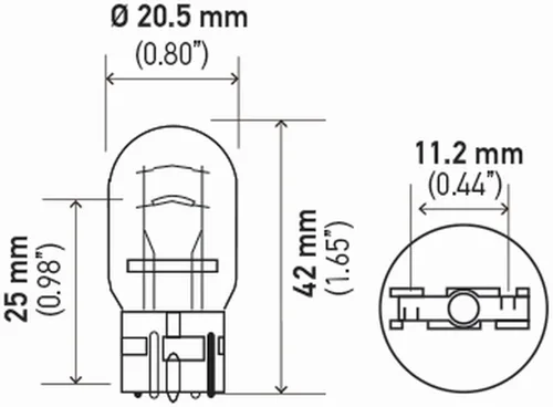 Vista 3 de Bombilla Hella 7443TB 7443 12 V 21/5 W W3X16Q T6.5 (2)