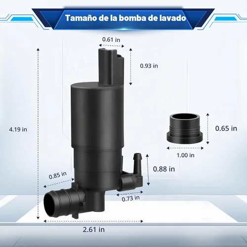 Vista 4 de Bomba de limpiaparabrisas para Nissan Titan 2004-15 Frontier 09-15 28920