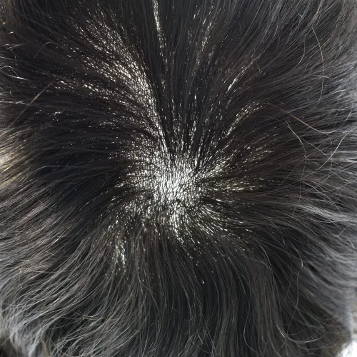 Vista 5 de Toupee para hombres Cabello humano Toupee Hombres Hairpiece Poly Thin Skin Mens Hair System Hair Pieces Sistema de reemplazo para hombre Protesis