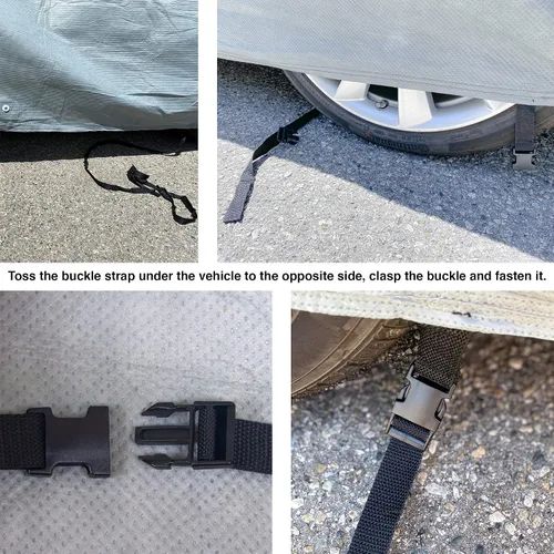 Vista 6 de Cubierta de ajuste personalizado de 3 capas para Ford Mustang 1994-2004 duradera a prueba de polvo, cobertura completa a prueba de viento