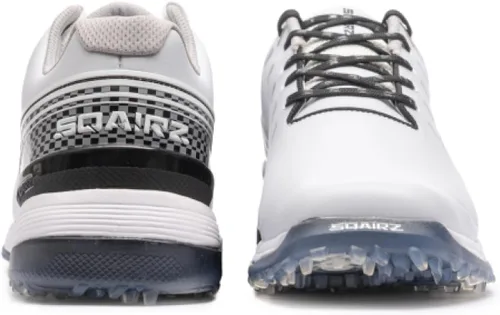 Vista 9 de SQAIRZ Zapatos de golf deportivos para hombre, nuevos zapatos de golf, diseñados para el equilibrio y el rendimiento, picos reemplazables