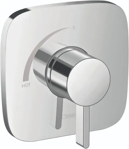 Vista 5 de hansgrohe Ecostat E 15718821 - Moderna válvula de ducha con equilibrio de presión en níquel cepillado