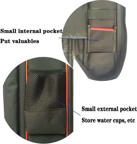 Vista 5 de Taichi - Bolsa de transporte de espada de doble capa, estuche de transporte de espada para artes marciales, bolsa de hombro de espada (doble capa)
