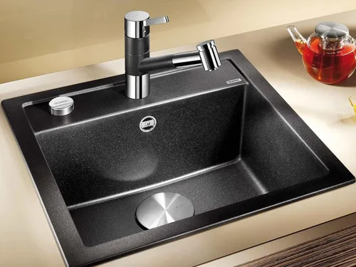 Vista 6 de BLANCO, Tapa de drenaje decorativa de acero inoxidable 517666 Cap Flow