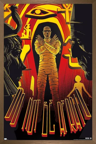Vista 14 de Trends International Póster de pared de César Moreno con texto en inglés "The Mummy - Do Not Be Afraid by César Moreno, 14.725" x 22.375", versión