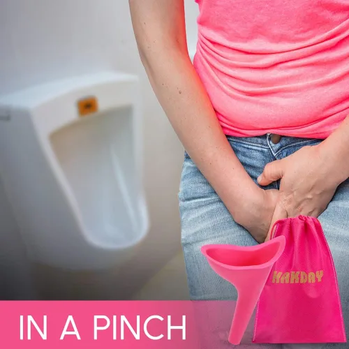 Vista 5 de Urinario femenino para mujeres, dispositivo portátil para orinar 4 unidades, embudo para orinar para viajes, camping, senderismo y actividades al