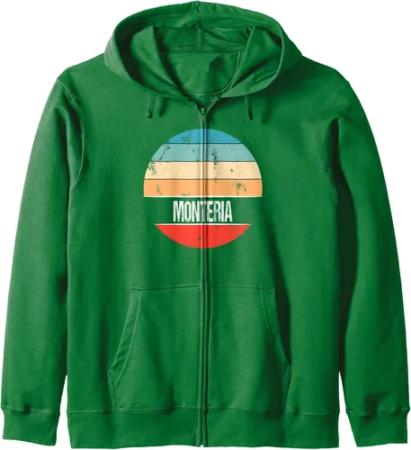 Vista 6 de Montería Colombia City Trip Zip Hoodie