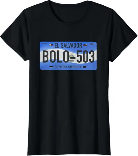 Vista 15 de Camiseta con frases típicas de El Salvador pupusas, Negro, S