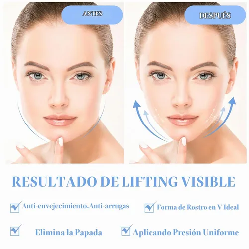 Vista 5 de Treela - Máscara de estiramiento facial completo, 2 piezas, cinturón para dormir, moldeador facial