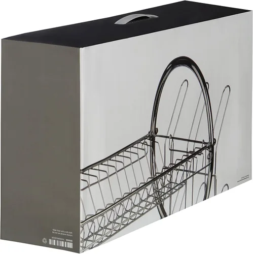 Vista 4 de Premier Housewares - Escurridor de platos de 2 niveles, color negro, 15.4 x 22.0 x 9.8 in