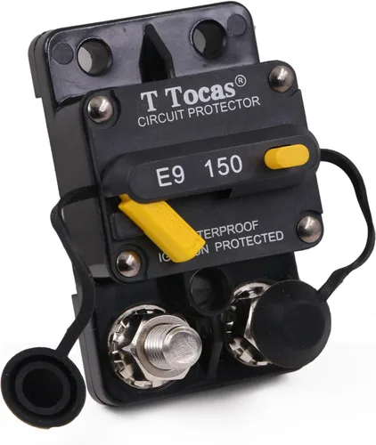 Vista 53 de E69 Interruptor de circuito de 10 A T3 con restablecimiento manual Mini de montaje en superficie IP66 Interruptor conmutable de 10 A