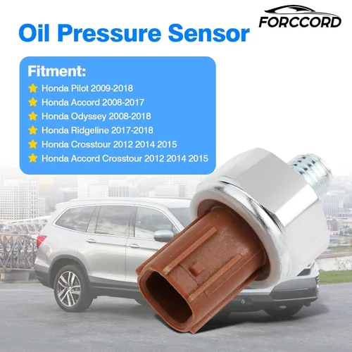 Vista 2 de Interruptor de sensor de presión de aceite compatible con Honda Accord Odyssey Pilot 08-17, Crosstour 2012, 2014, 2015, Honda Ridgeline 2017 2018
