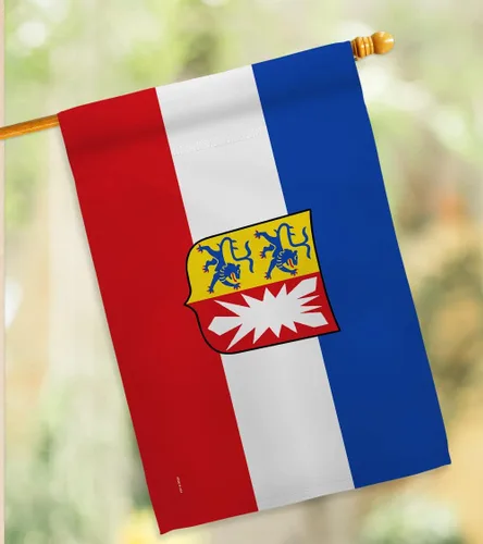 Vista 9 de Schleswig Holstein - Bandera de casa – Estados regionales de Alemania Central Europa Territorio de la antigua historia del país – Cartel decorativo