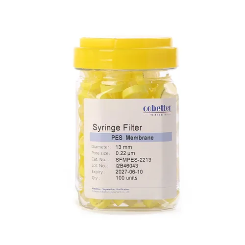Vista 11 de Paquete de 100 Filtros de Jeringa PTFE para Laboratorio Filtros de Filtración Hidrofóbica Tamaño de Poro 0.22μm Diámetro 13mm No estéril Rojo